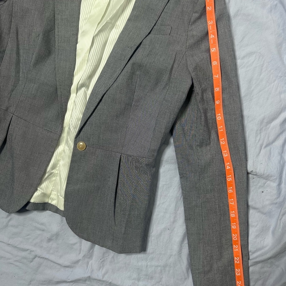 Banana Republic Women's Blue/Gray Blazer - Picture 12 of 14